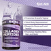 AS Grass-Fed Collagen Peptides bottle highlighting support for healthy skin, hair, nails, joints, and bones with 20g hydrolyzed collagen per serving.