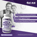 EAS Essentials Milk Thistle 360mg bottle with benefit highlights including liver health support, healthy detoxification, antioxidant activity, standardized 80% silymarin, and enhanced absorption through Cyclosome® Delivery.